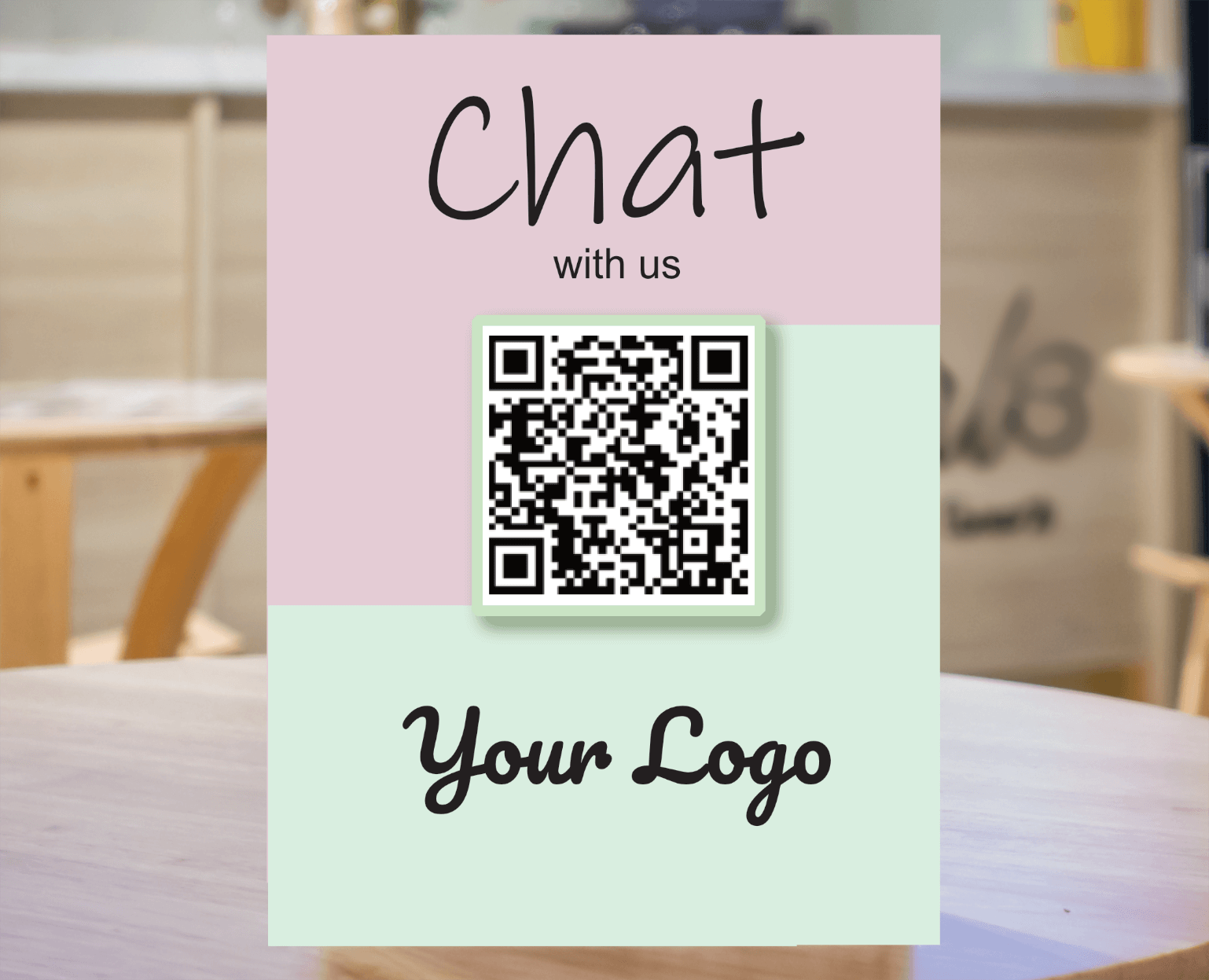 Chat QR Code Pastel Pulse